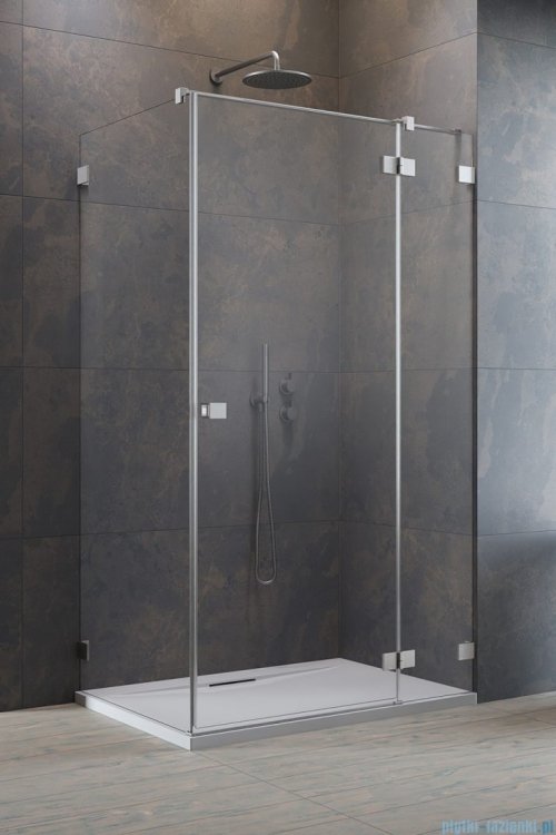 Radaway Essenza Pro Brushed Nickel Kdj kabina 80x70cm prawa szczotkowany nikiel 10097080-91-01R/10098070-01-01