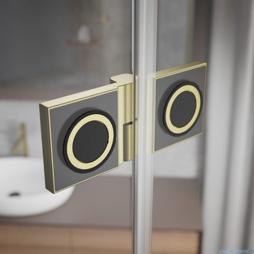 Radaway Essenza Pro Brushed Gold Kdj kabina 90x110cm prawa szczotkowane złoto 10097090-99-01R/10098110-01-01