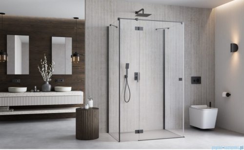 Radaway Essenza Brushed GunMetal Kdj+S kabina 80x100x80cm lewa szczotkowany grafit 1384051-01-01/1385022-92-01L/1384051-01-01