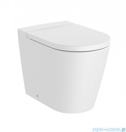 Roca Inspira Round Rimless miska WC stojąca biała matowa A347526620