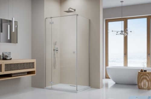Radaway Essenza 8 Brushed Nickel Kdj kabina 110x75cm lewa szczotkowany nikiel 10480712-01-01L/10470337-91-01L/10113075-01-01