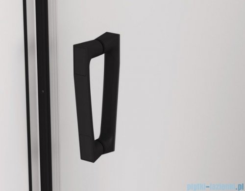 SanSwiss Cadura Black Line drzwi wahadłowe 100cm dwuczęściowe profile czarny mat CA2C1000607