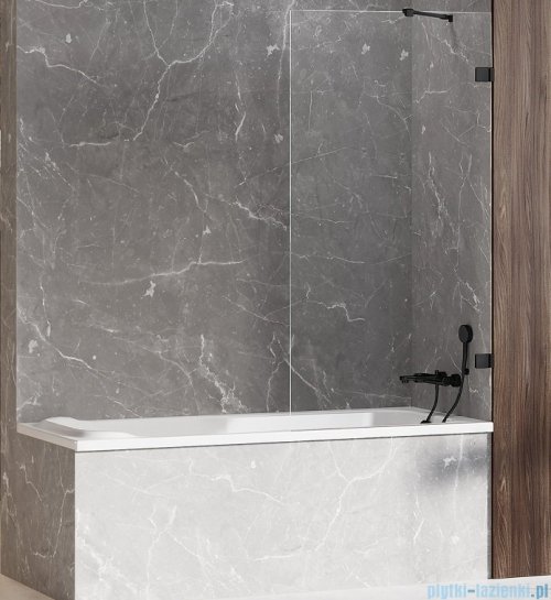 New Trendy Avexa Black parawan nawannowy z wspornikiem skośnym 50x150 cm przejrzyste EXK-1976