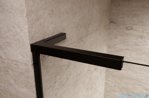Radaway Modo SL Black PNJ II parawan nawannowy 100cm lewy czarny mat/przejrzyste 10316100-54-01L