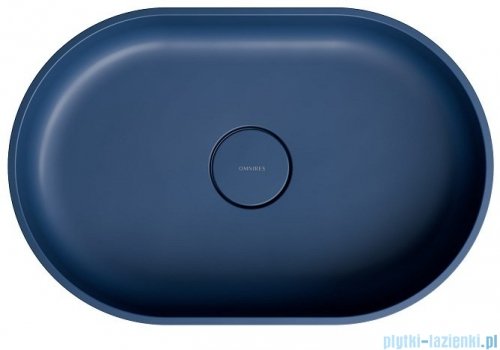 Omnires Ovo M+ umywalka nablatowa 55x36 cm midnight blue OVOUNMB