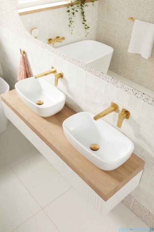 KFA MALAGA BRUSHED LIGHT GOLD bateria umywalkowa podtynkowa złoty szczotkowany 4529-810-31 