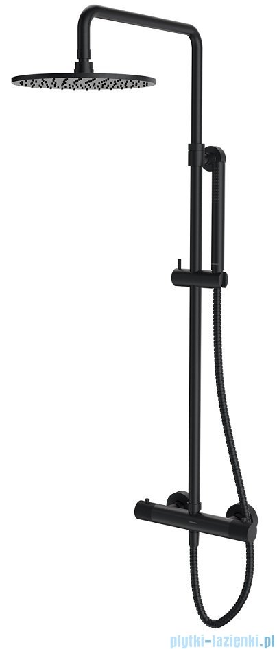 Omnires Contour system prysznicowy natynkowy termostatyczny antracyt CT8044AT