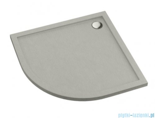 Schedpol Schedline Sharper Cement Stone brodzik półokrągły 80x80x4,5cm 3S.S1O-8080/CT/ST