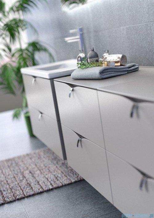 Oristo Siena szafka podumywalkowa wisząca 120x25x45cm biały mat OR45-SD1S-120-2