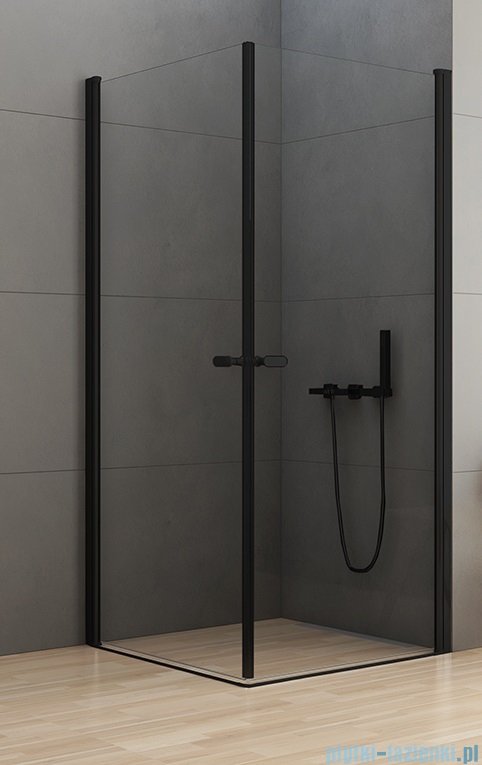 New Trendy New Soleo Black 80x100x195 cm kabina prostokątna przejrzyste D-0230A/D-0232A