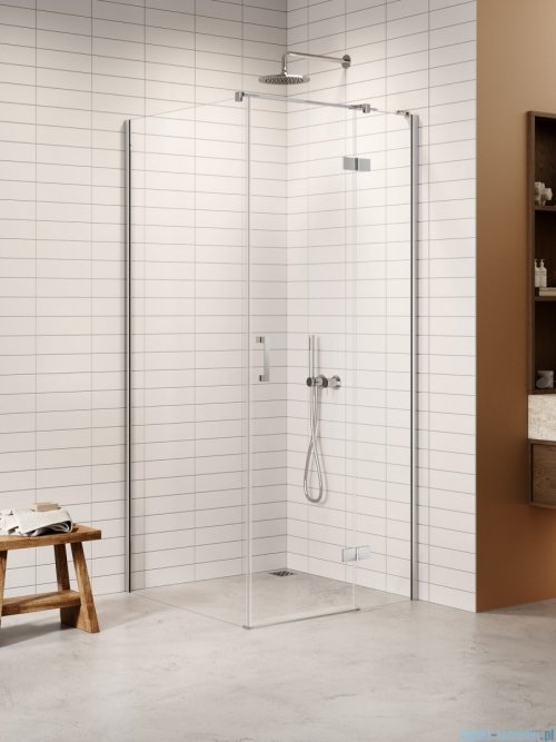 New Trendy Nesta kabina 80x110x200 cm prawa wspornik równoległy przejrzyste K-3630