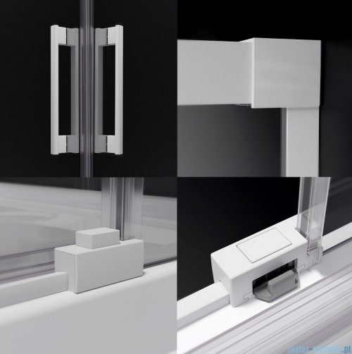 Radaway Idea White Kdj kabina 150x120cm prawa szkło przejrzyste 387045-04-01R/387054-04-01L