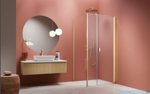 Radaway Nes 6 Kds I Brushed Light Gold kabina 120x80cm prawa szczotkowane jasne złoto 10023120-98-01R/10043080-98-01