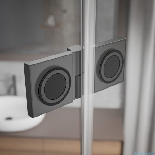 Radaway Essenza Pro Brushed GunMetal Kdj kabina 100x80cm prawa szczotkowany grafit 10097100-92-01R/10098080-01-01