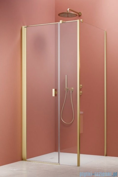 Radaway Nes 6 Kds I Brushed Light Gold kabina 120x75cm lewa szczotkowane jasne złoto 10023120-98-01L/10043075-98-01