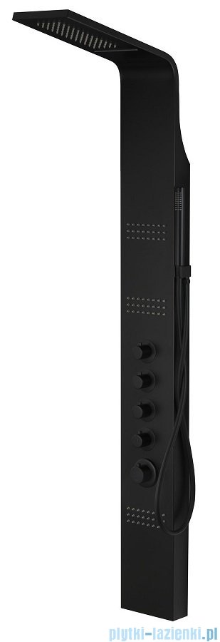 Corsan Kaskada panel prysznicowy z mieszaczem czarny A-014AMCZARNY