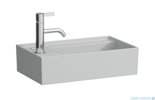 Laufen Kartell umywalka ścienna z ukrytym liniowym odpływem 46x28cm szary mat H8153357591111