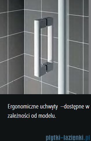 Kermi Cada XS drzwi przesuwne 2-częściowe z polem stałym lewe 140 cm CKG2L14020VPK