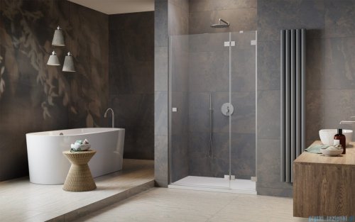 Radaway Essenza Pro Brushed Nickel Dwj drzwi wnękowe 130cm prawe szczotkowany nikiel 10099130-91-01R