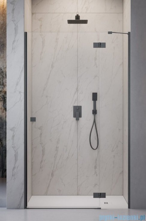 Radaway Essenza Brushed GunMetal Dwj drzwi wnękowe 120cm prawe szczotkowany grafit/szkło przejrzyste 1385016-92-01R