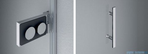 SanSwiss Pur PU31 Kabina prysznicowa 90x75cm lewa szkło przejrzyste PU31PG0901007/PUDT3P0751007