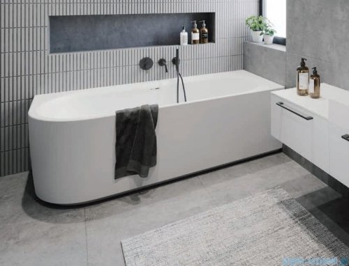 Riho Desire Corner LED wanna narożna z hydromsażem  Sparkle Mood lewa 170x77cm B157004005