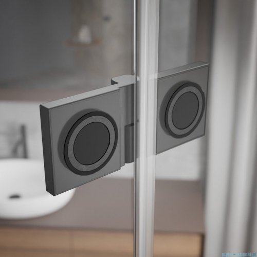 Radaway Essenza Pro Brushed GunMetal Kdj+S kabina 100x80x100cm lewa szczotkowany grafit 10097380-92-01L/10098100-01-01/10098100-01-01