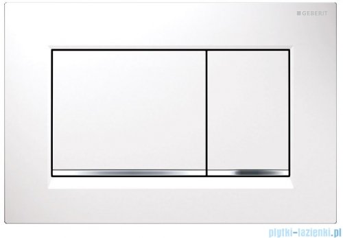 Geberit Sigma30 Przycisk uruchamiający przedni biały/chrom błyszczący/biały 115.883.KJ.1