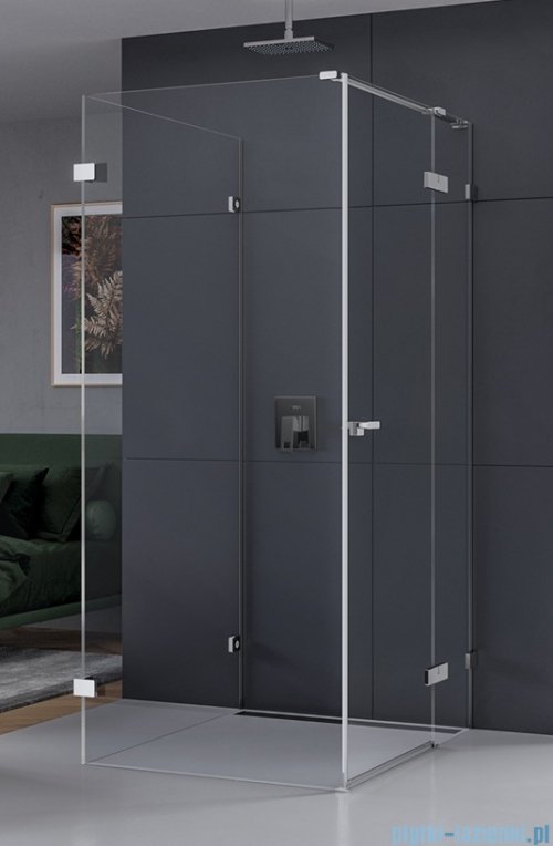 New Trendy Eventa kabina prysznicowa przyścienna z drzwiami bocznymi 90x80x200 cm przejrzyste prawa EXK-4598