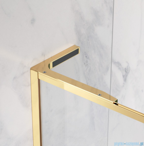 Radaway Modo F SL Gold II kabina Walk-in 100x201,6cm lewa złoty połysk szkło przejrzyste 10419104-09-01L