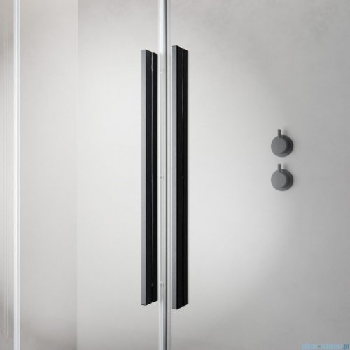 Radaway Furo Kdj Brushed GunMetal kabina 160x90cm lewa szczotkowany grafit 10104822-92-01L/10110780-01-01/10113090-01-01