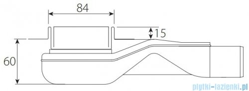 Wiper New Premium White Glass Odpływ liniowy z kołnierzem 90 cm poler syfon snake 500.0380.01.090