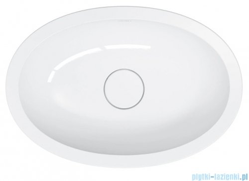 Omnires Shell M+ umywalka podblatowa 48x31 cm biały połysk SHELL480UPBP