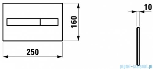 Laufen Lis przycisk chrom mat H8956610070001