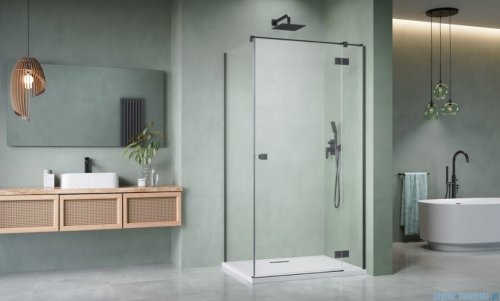 Radaway Essenza 8 Brushed GunMetal Kdj kabina 110x110cm prawa szczotkowany grafit 10480712-01-01R/10470337-92-01R/10113110-01-01