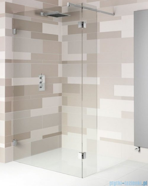 Riho Scandic NXT X402 kabina prysznicowa Walk In 140x200cm czarna G001127121