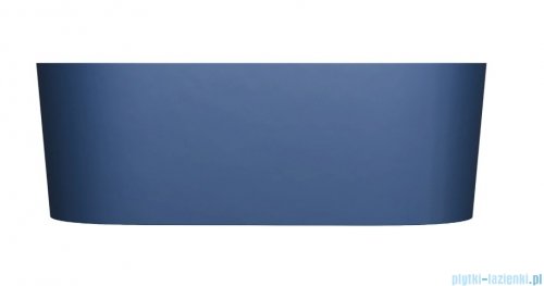 Omnires Ovo M+ wanna wolnostojąca z przelewem 160 x 75 cm midnight blue mat OVO160WWZPMB