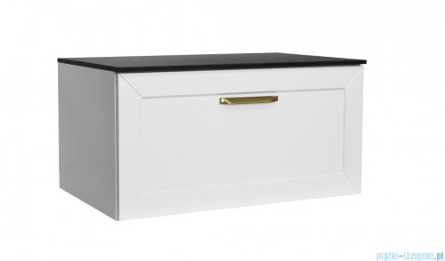 Besco Dexa szafka podumywalkowa 60x50x40cm biała, uchwyt złoty SUD-654-BZ