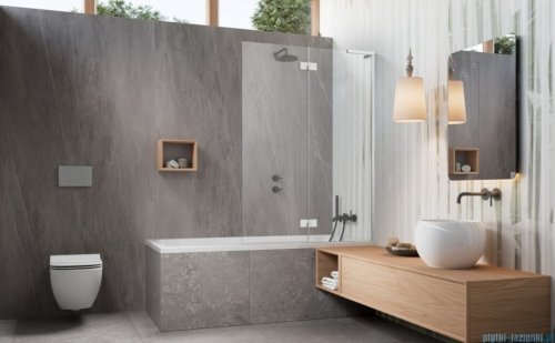 Radaway Essenza 8 SL PND II parawan nawannowy 110cm prawy chrom połysk/przejrzyste 10500110-01-01R