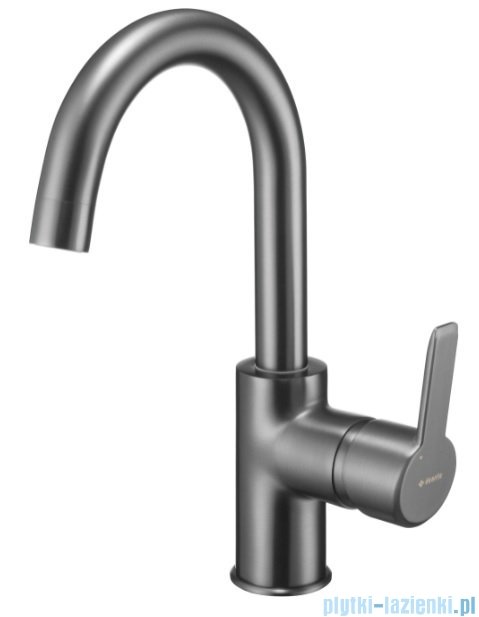 Deante Arnika Titanium Bateria umywalkowa stojąca z obrotową wylewką U titanium BQA D24M