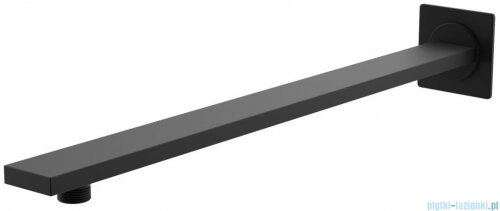 Kohlman Experience Black zestaw prysznicowy z deszczownicą 30 cm czarny mat QW220EBQ30