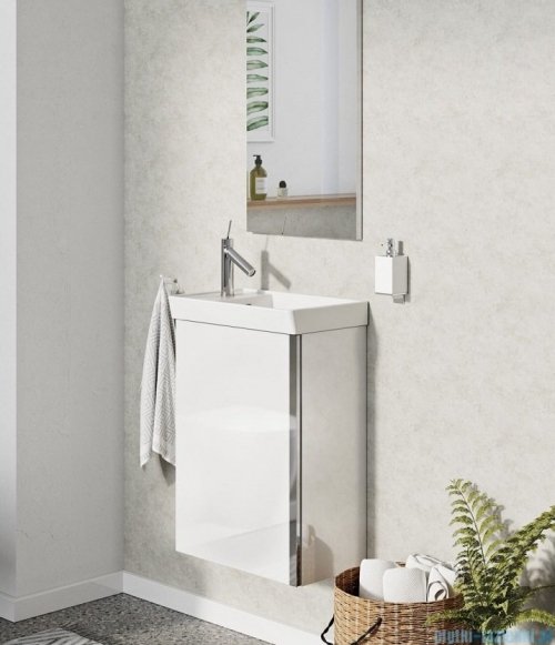 Elita Spring Set szafka z umywalką komplet 45x66x27cm biały połysk 167362
