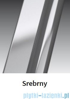 Novellini Drzwi prysznicowe przesuwne LUNES P 72 cm szkło przejrzyste profil srebrny LUNESP72-1B