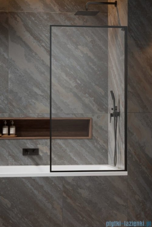 Radaway Modo F SL Brushed GunMetal PNJ II parawan nawannowy 90cm prawy szczotkowany grafit/przejrzyste 10406090-92-01R