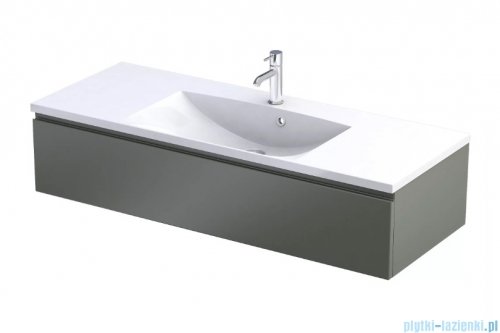 Oristo Brylant szafka podumywalkowa wisząca 120x25x45 oliwkowy mat OR36-SD1S-120-17