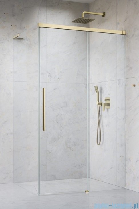 Radaway Idea 8 QL Kdj Brushed Gold kabina 100x100cm prawa szczotkowane złoto 10550517-99-01R/10350453-01-01/10360100-01-01L