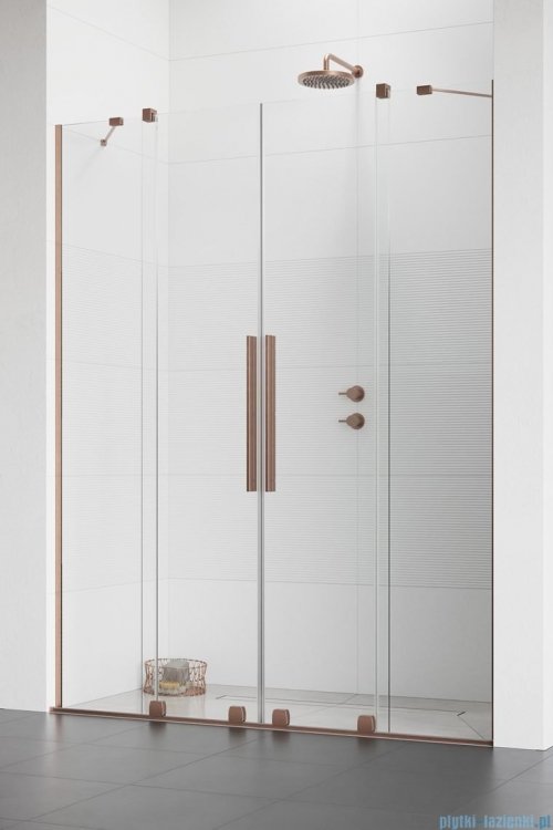 Radaway Furo Brushed Copper DWD drzwi prysznicowe 200cm szczotkowana miedź 10108538-93-01/10111492-01-01
