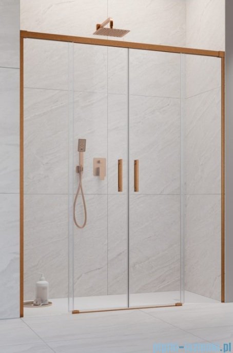 Radaway Idea 6 DWD Brushed Copper drzwi wnękowe 160cm szczotkowana miedź 387126-93-01