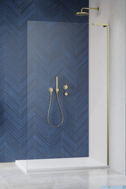 Radaway Modo SL II Brushed Gold kabina Walk-in 95x200 prawa szczotkowane złoto 10319095-99-01R