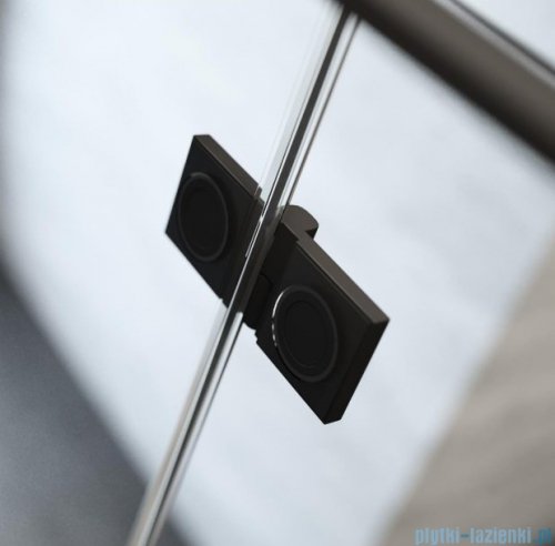 Radaway Essenza New Black Dwj drzwi wnękowe 100cm lewe szkło przejrzyste 385014-54-01L
